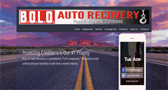 Desktop Screenshot of boloautorecovery.com