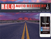 Tablet Screenshot of boloautorecovery.com